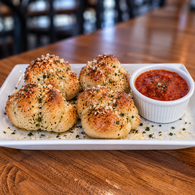 GARLIC KNOTS W/ MARINARA - O.