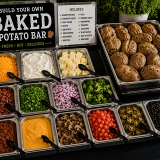 BAKED POTATO BAR - CO (10 PERSON MIN)