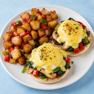 VEGGIE EGGS BENEDICT - O
