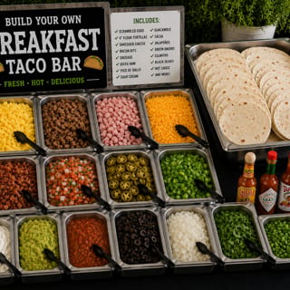 BREAKFAST TACO BAR - CO (10 PERSON MIN)